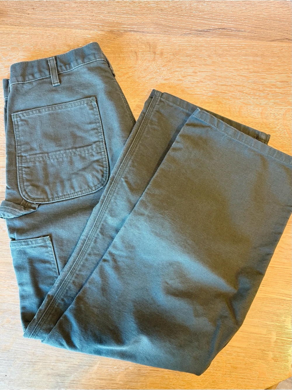Carhartt B11 Moss Green Loose Fit Duck Utility Work Pants 34x30 - Picture 2 of 4
